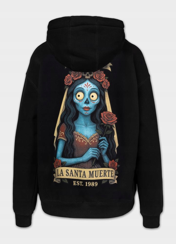 Pitbull mikina damska s kapucí La Santa Muerte velikost S