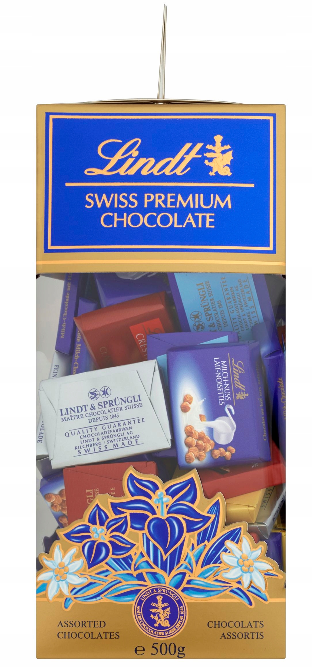 Lindt bombonierka praliny szwajcarskich czekoladek 500g urodziny