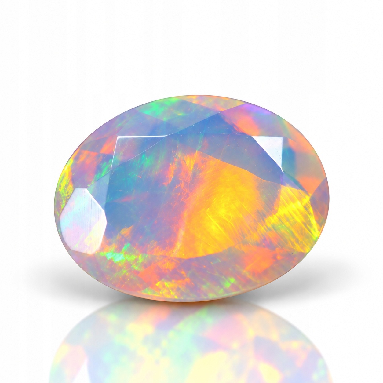 Přírodní opál 1.48 ct Ovál Etiopie certifikát Wbd