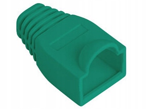 Osłonka gumowa do wtyku RJ45 100 sztuk zielona