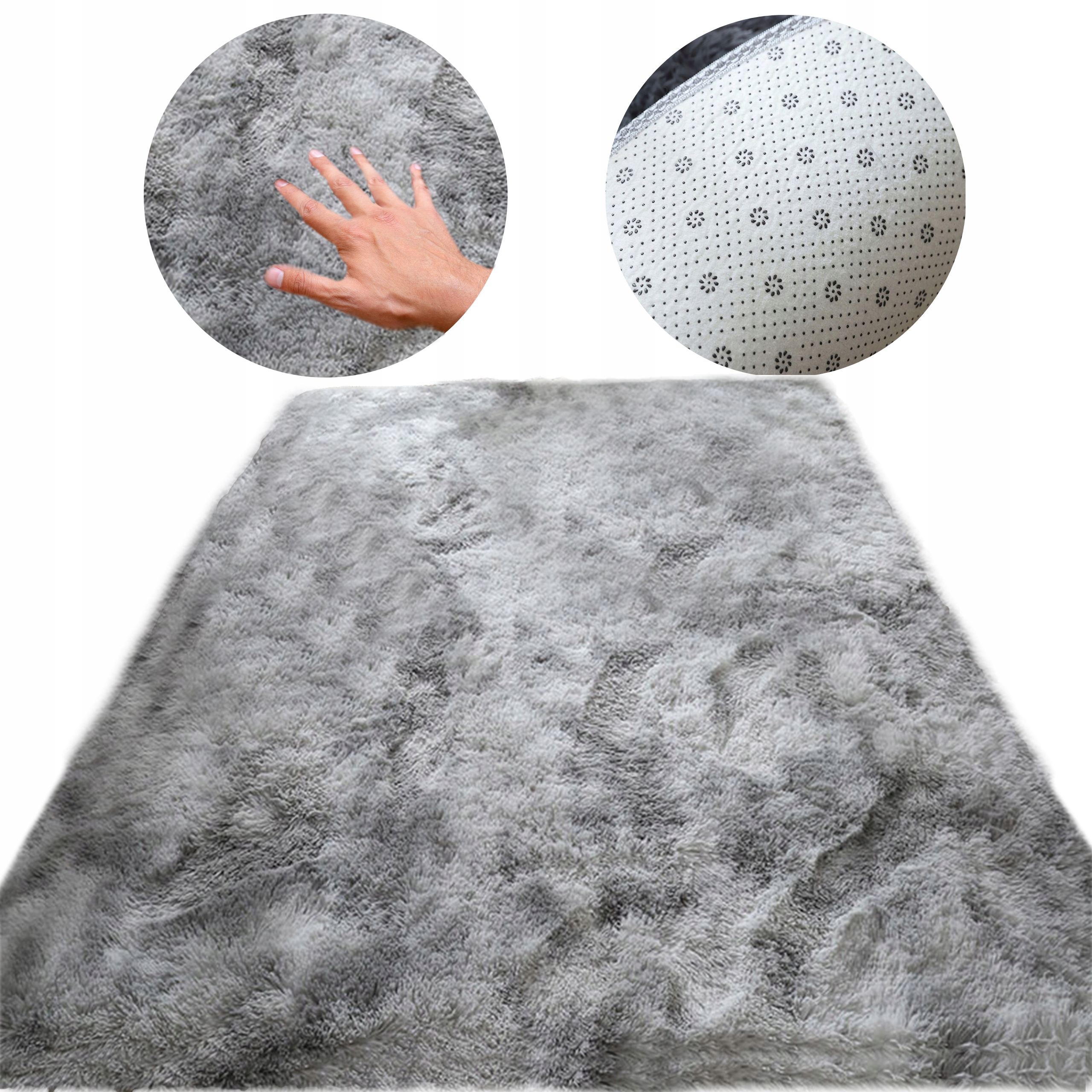 Koberec Shaggy Plyšový nadýchaný do obývacího pokoje měkký 200 x 300 cm obdélník