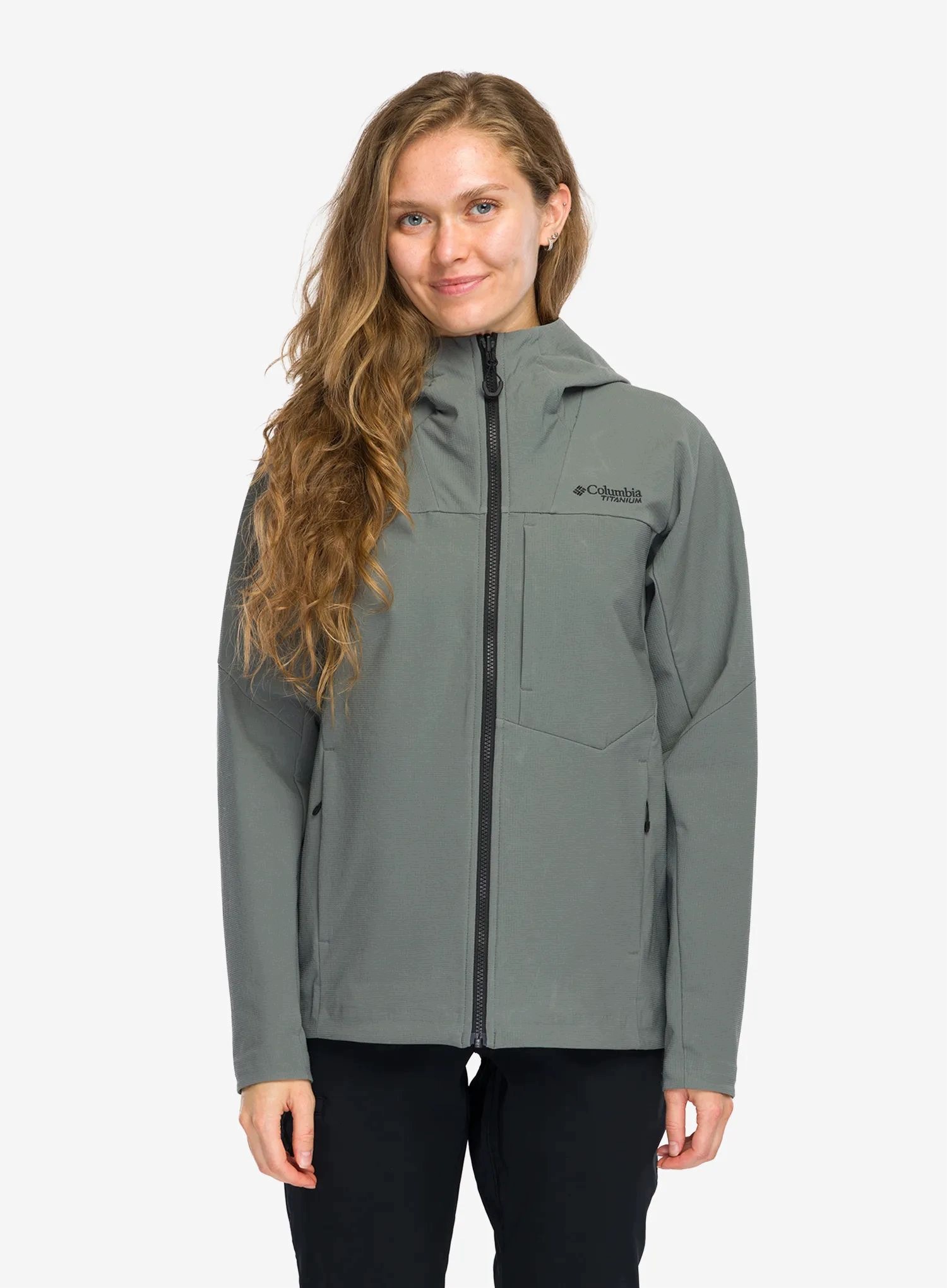 Dámská softshellová bunda Columbia Tennent Mountain Hooded sedona sage M