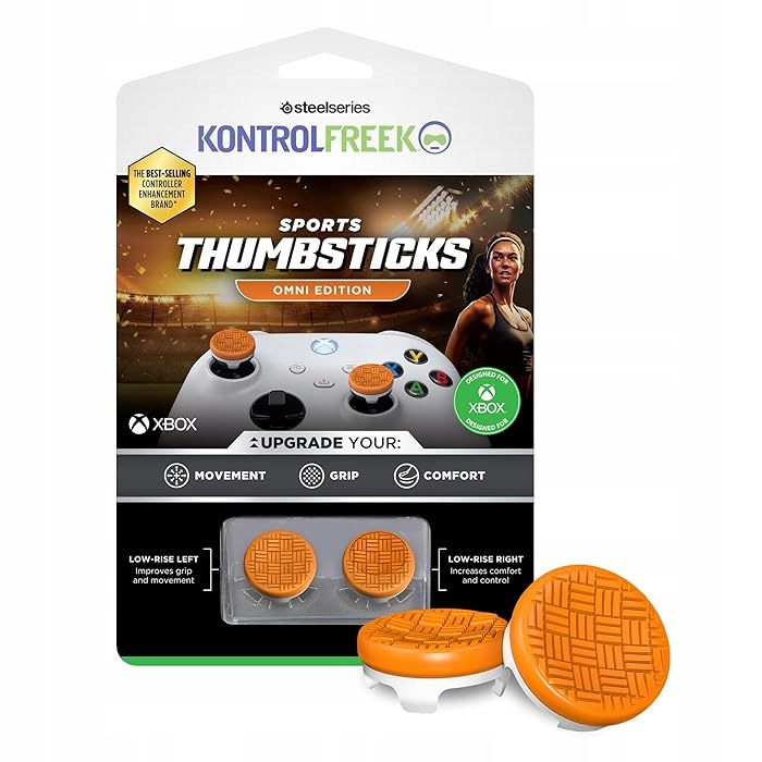 Nakładki gumki KontrolFreek Sports Omni Orange/White do Xboxa