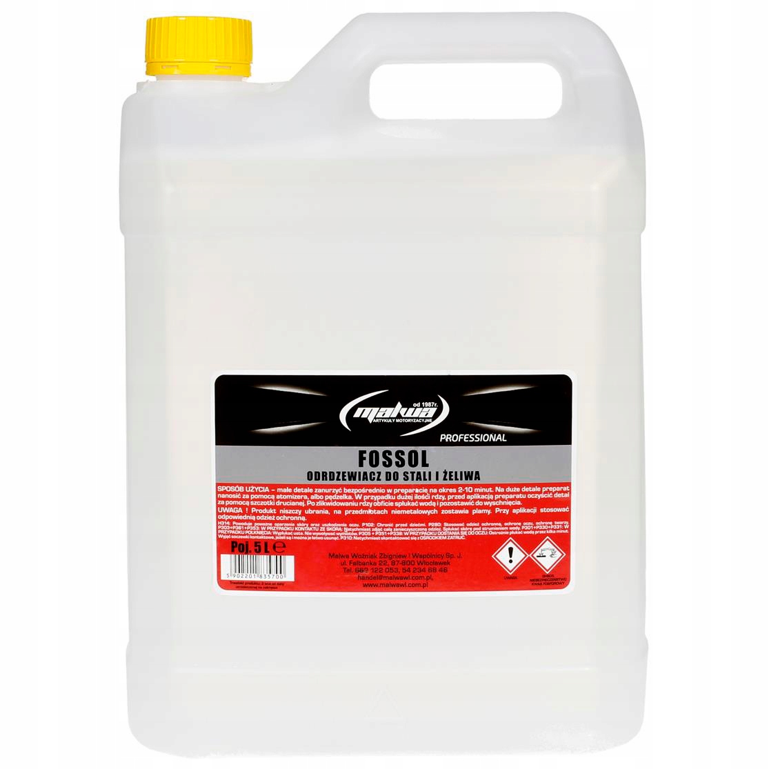 FOSSOL FOSOL odrdzewiacz odtluszczacz MALWA 5L Packaging Volume 5000 ml