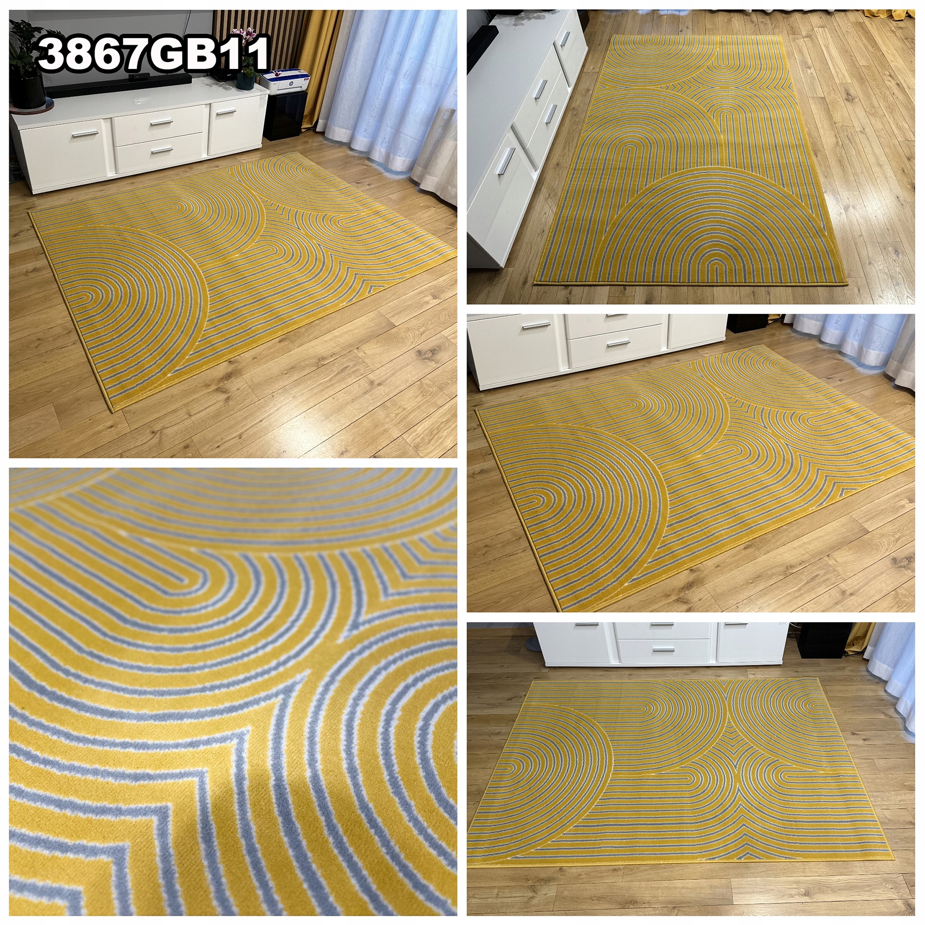 MODNY DYWAN ALFA BCF 160X230 NOWOCZESNE WNĘTRZE Długość 230 cm