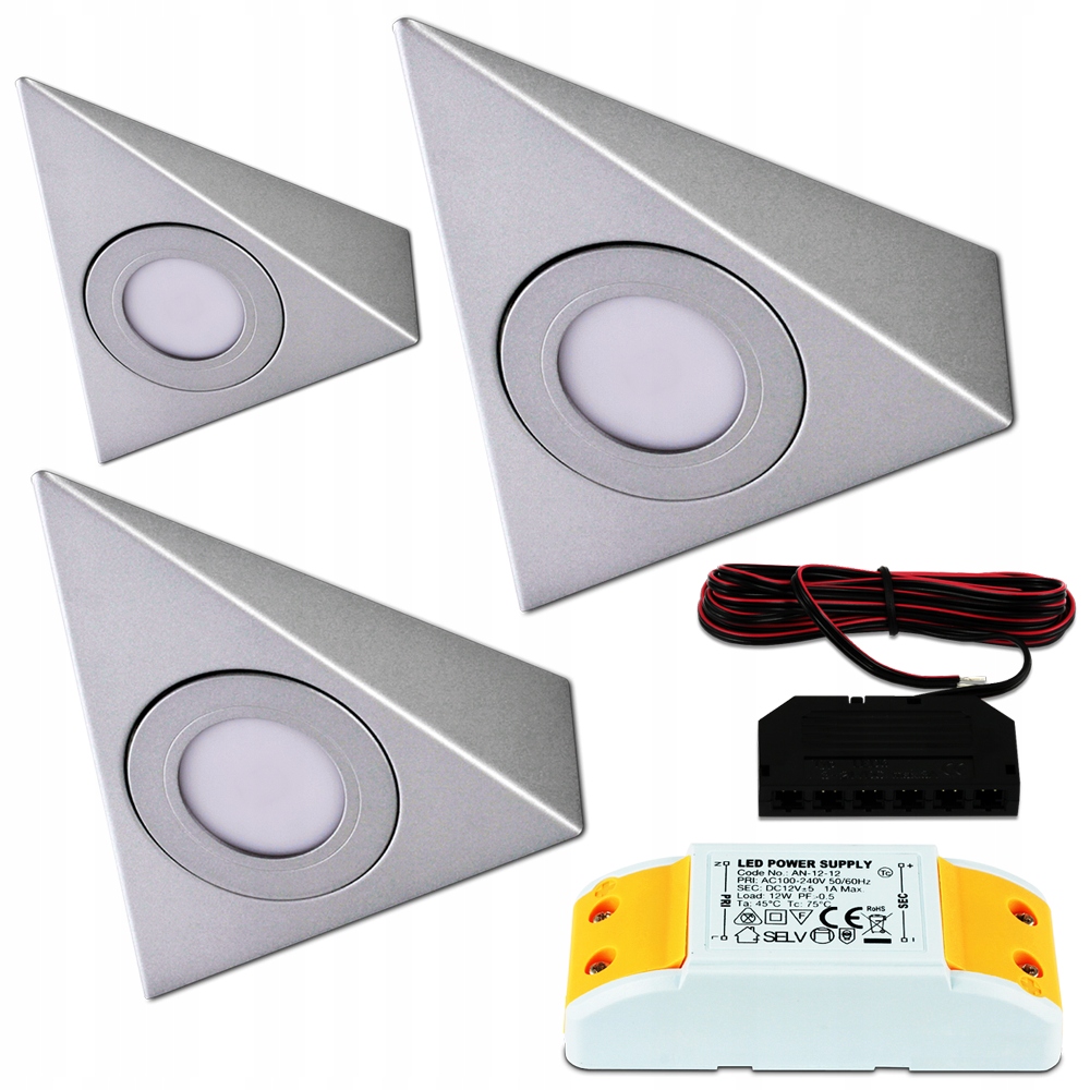

3 Pkt Kompletny Zestaw Lamp Led Nad Blat Kuchenny