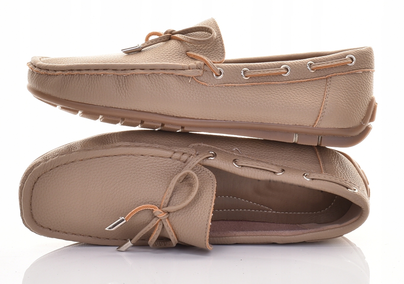 MĘSKIE MOKASYNY WSUWANE ELEGANCKIE EKOSKÓRA WYGODNE CASUAL