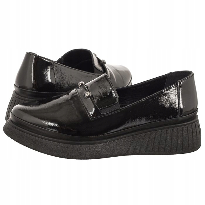 Dámské polobotky Mokasíny Venezia Černé P108424