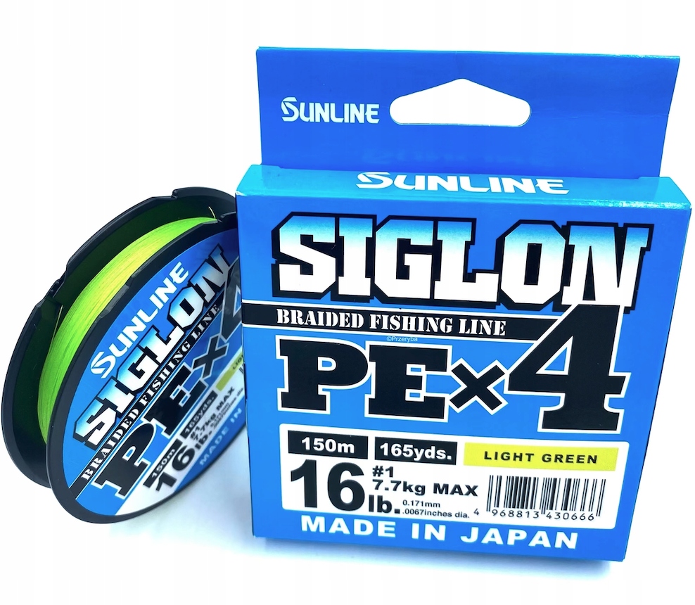 Sunline Siglon X4 Pe 1,0 150M Light Green