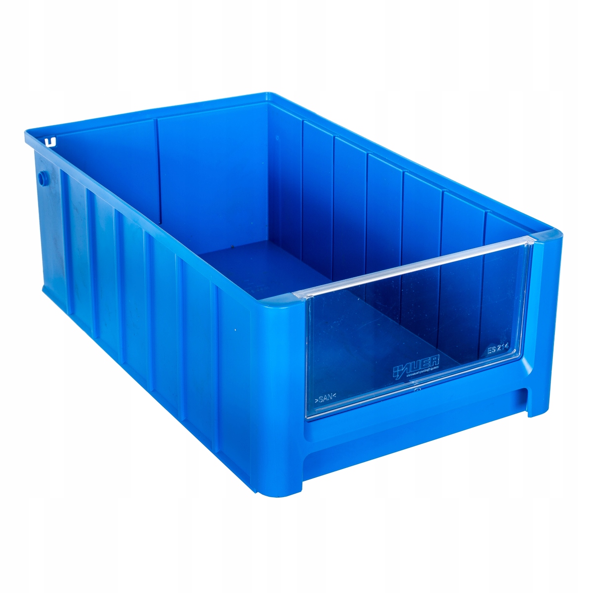 Pojemnik magazynowy 400x234mm niebieski + okienko