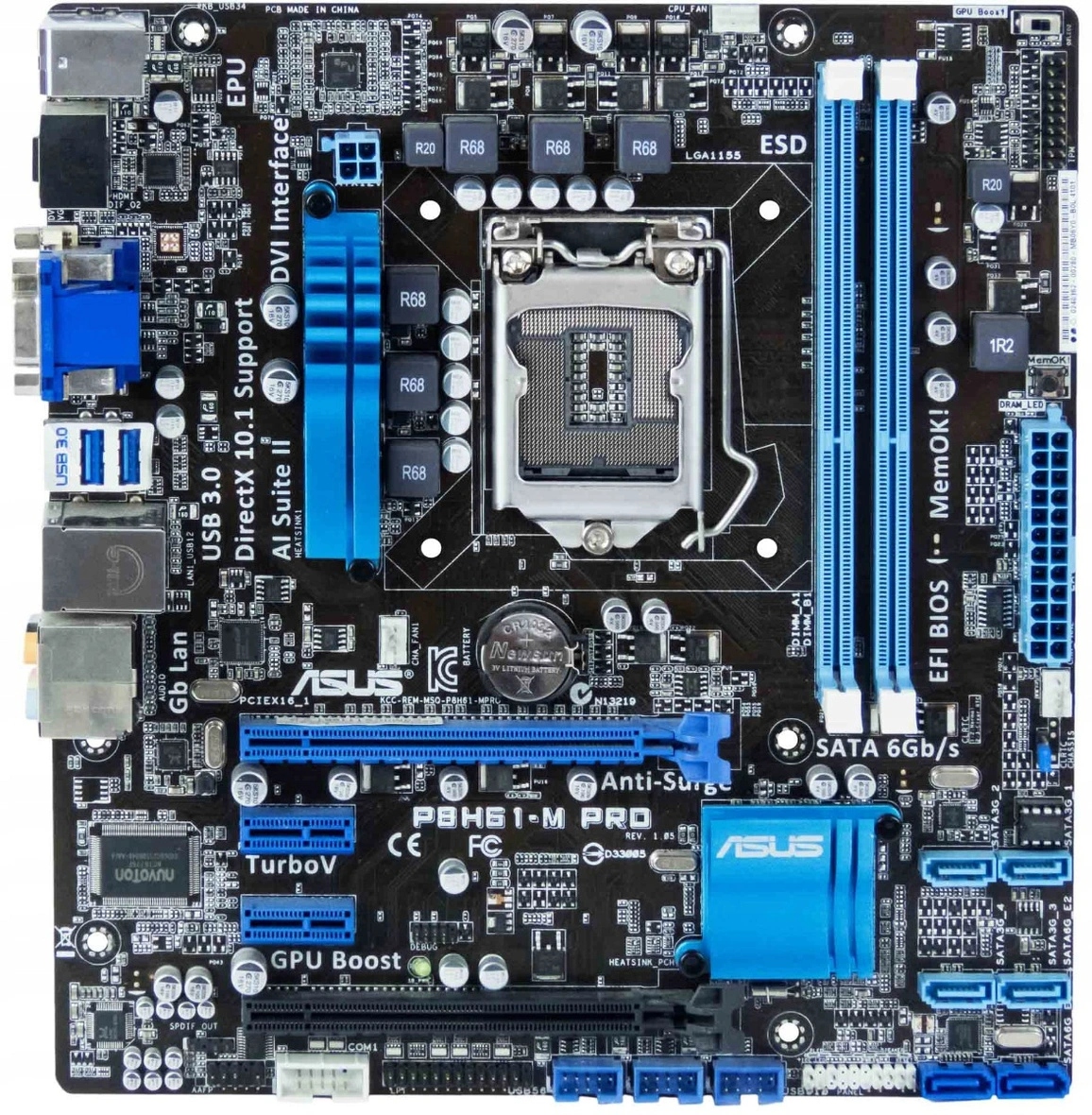 Základná doska Asus P8H61-M Pro (Socket 1155)