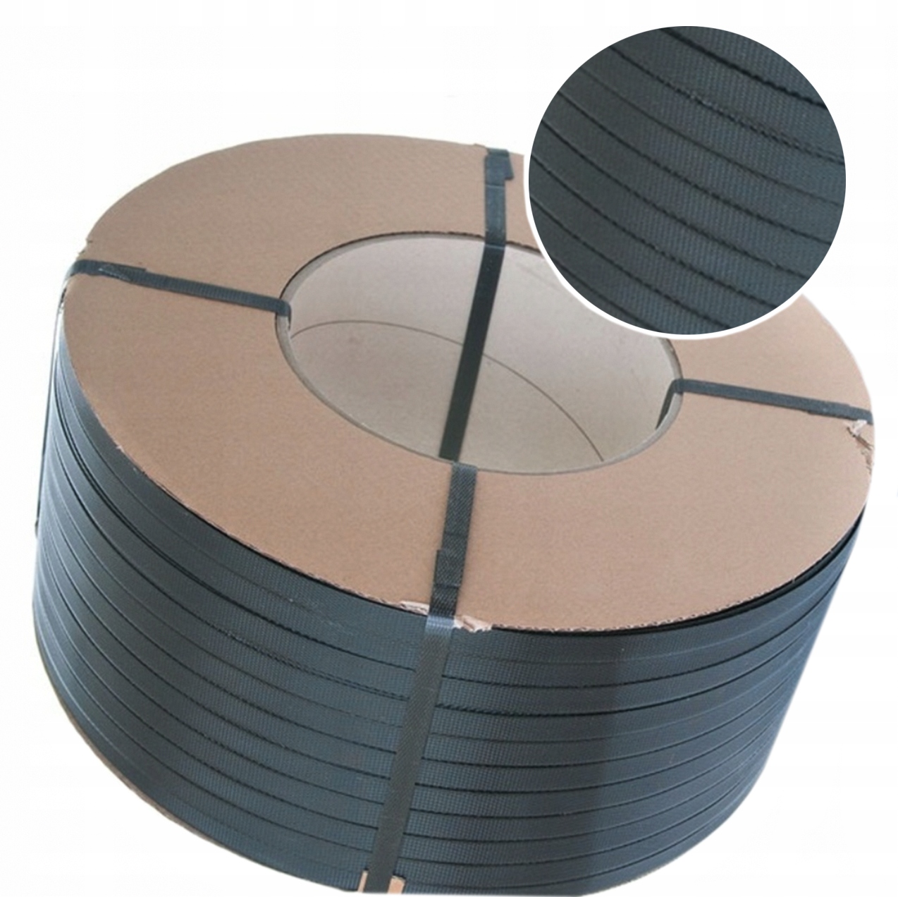 TAŚMA PP 15/0,8 MM CZARNA DO BANDOWANIA SPINANIA PALET