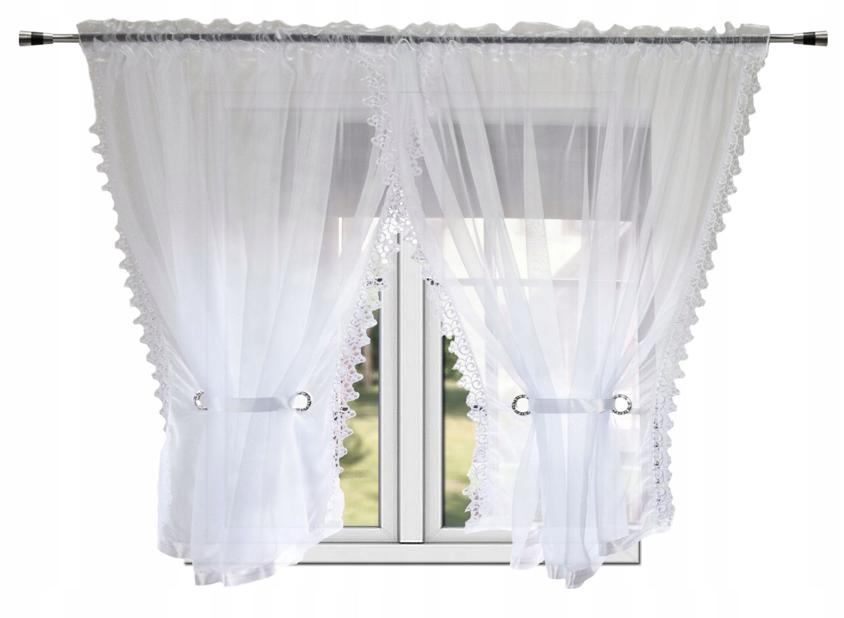 

Gotowa Firana firany gotowe 400x150 woal z gipiurą