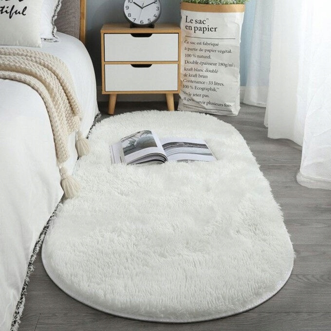 DYWANIK DO SYPIALNI SALONU POKOJU BIAŁY PUSZYSTY MIĘKKI PUCHATY 60x160 EAN (GTIN) 5904806454355