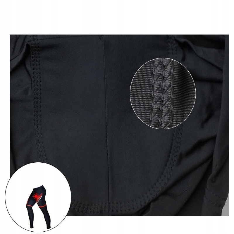 SPODNIE ROWEROWE KOLARSKIE MĘSKIE LEGGINSY GETRY Rozmiar 6XL