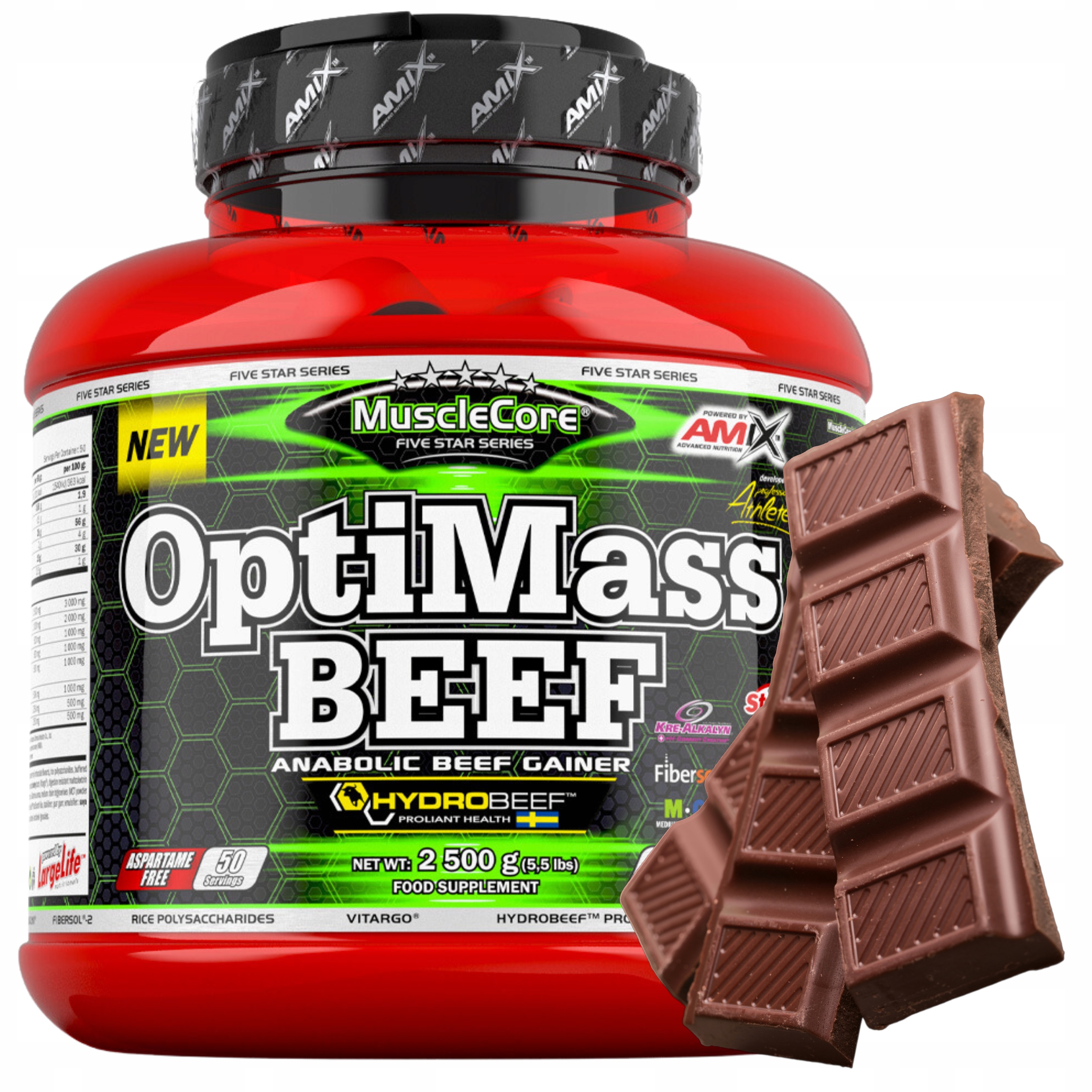 Gainer Bcaa Monohydrát kreatinu Hovězí protein Vláknina Glutamin KreAlkalyn