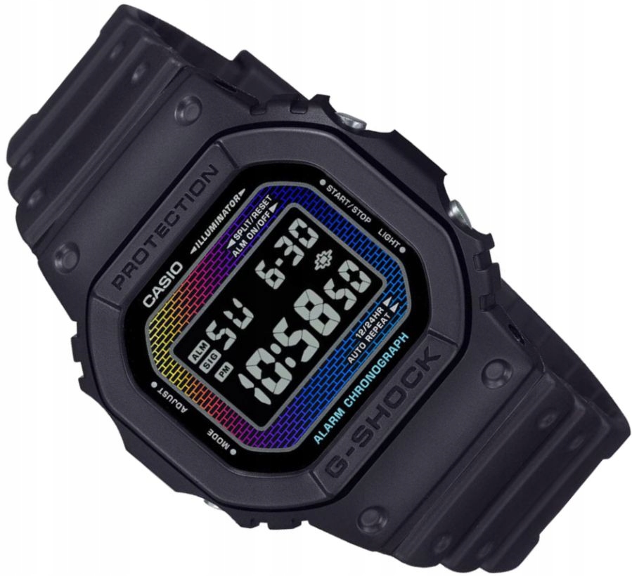 Sportovní Hodinky Casio G-shock DW-5600RW-1ER, Multifunkční Cihlová Kostka