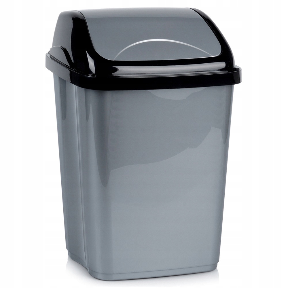 Levně Odpadkový koš plastový šedý 16 l