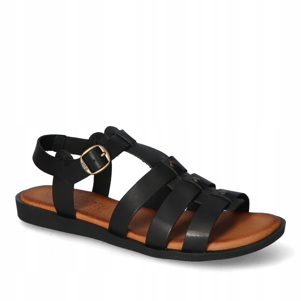 Dámské sandály Hee Ploché Černé Přírodní kůže 36