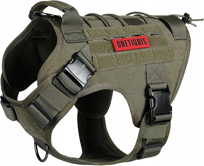 Postroj pro psa Fire Watcher 2.0 Molle s úchytem a kovovou sponou