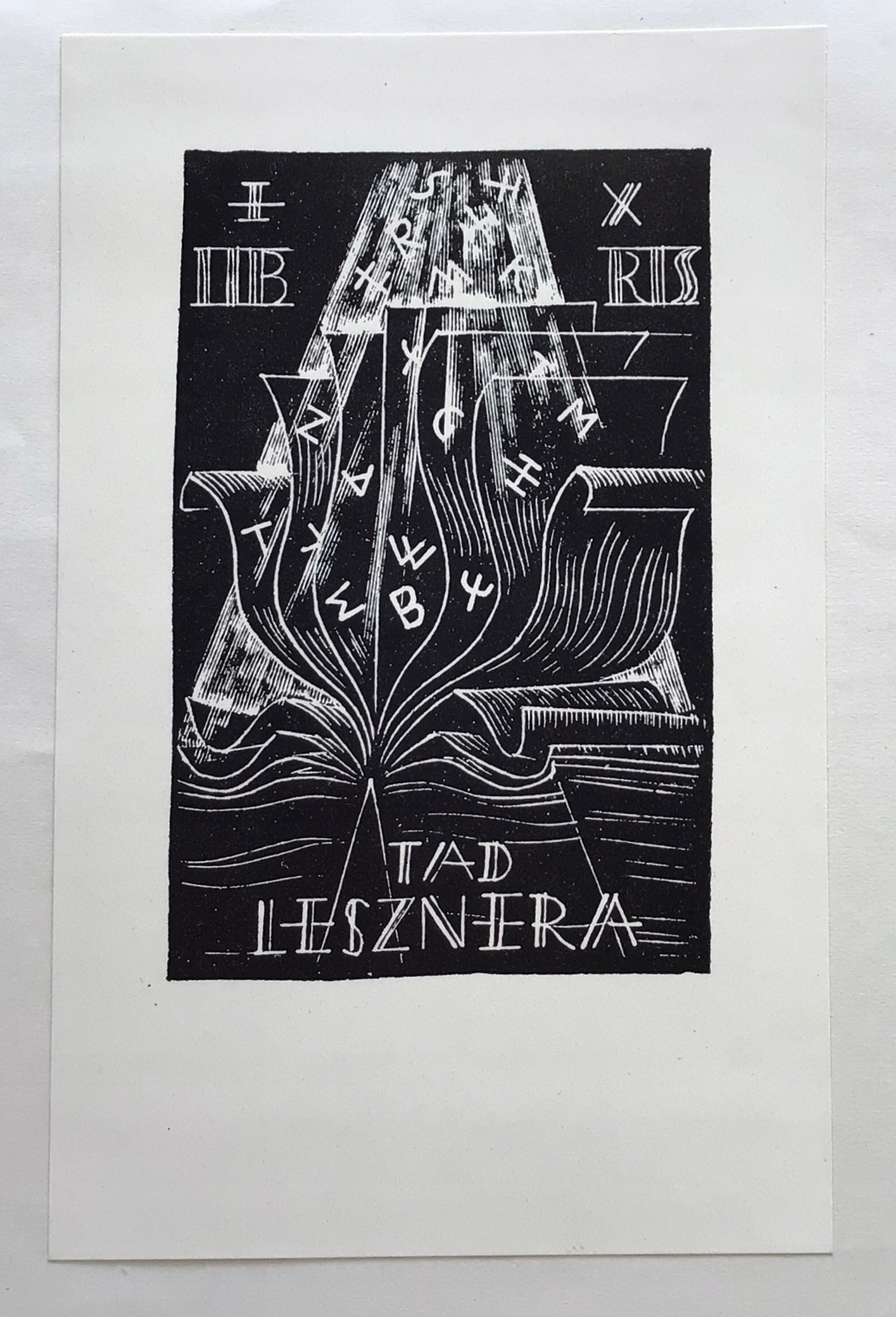 Ex-libris Tadeusza Lesznera