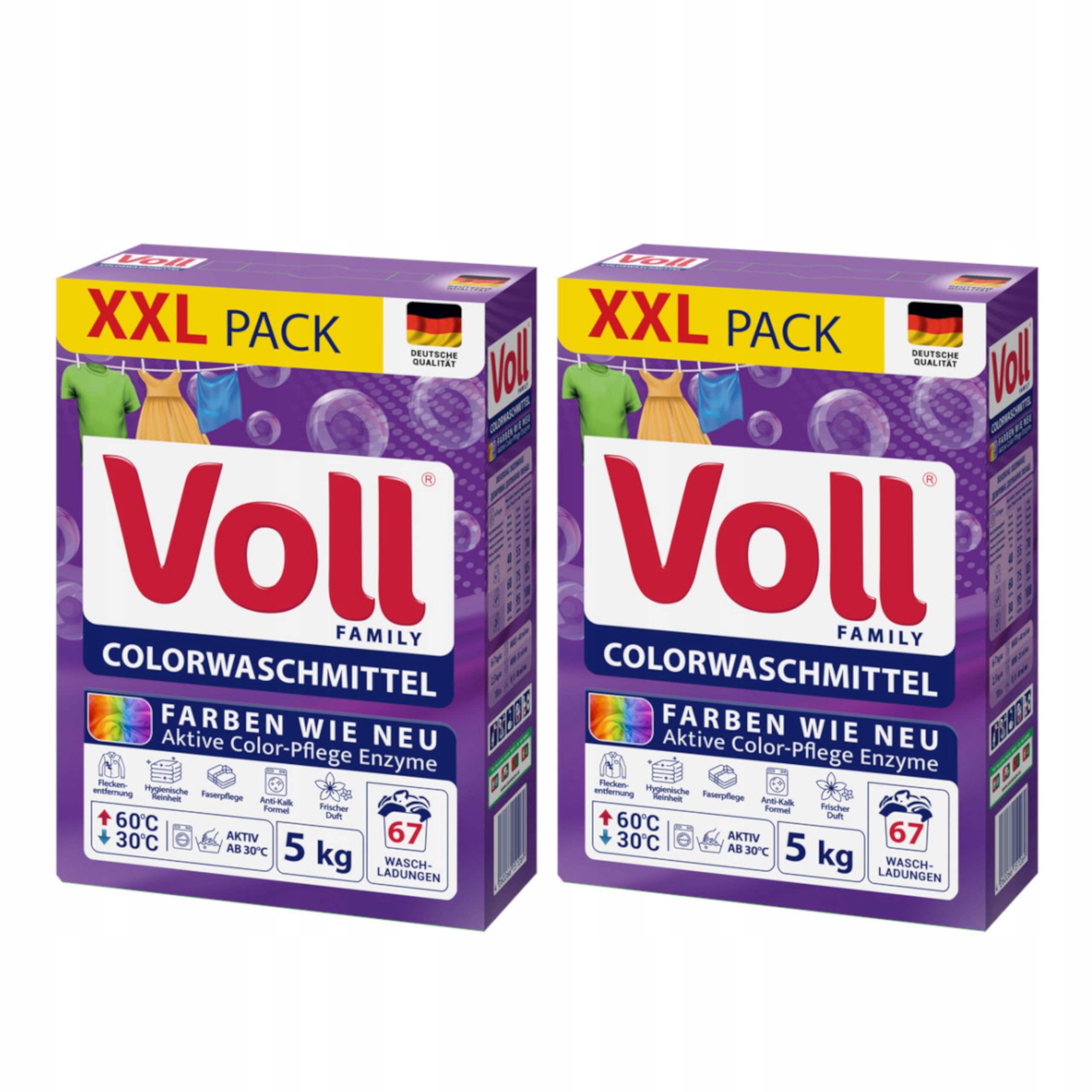 Levně Prášek na praní Voll Color 67 Praní De 2x 5 kg