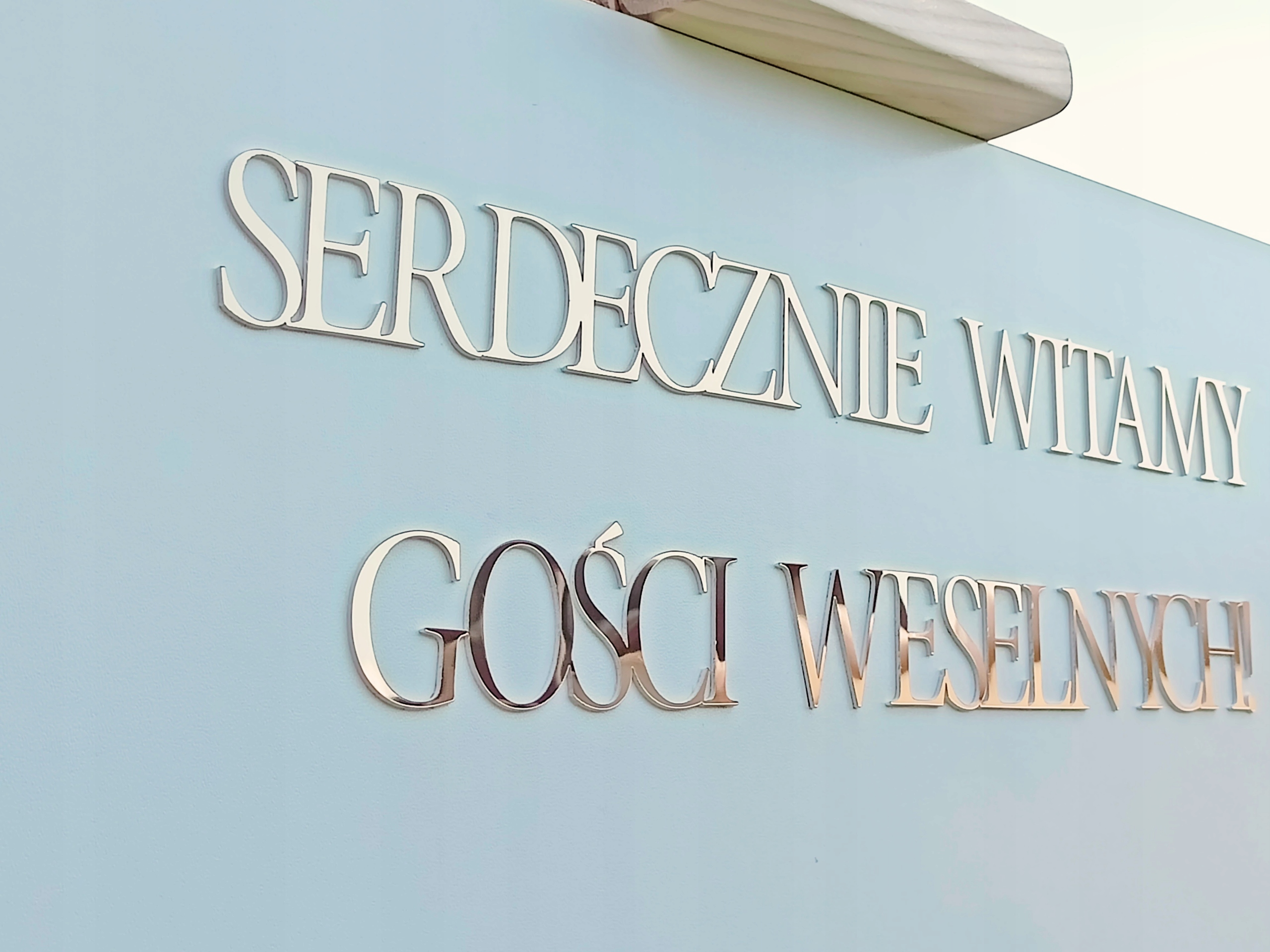 Tablica powitalna 50x70 złote lustro ślub wesele Marka inna