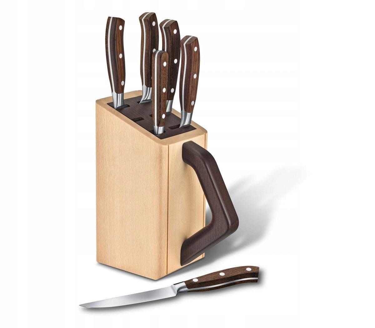 Elegantná 6-dielna sada nožov v bloku Victorinox Grand Maître 7.7240.6