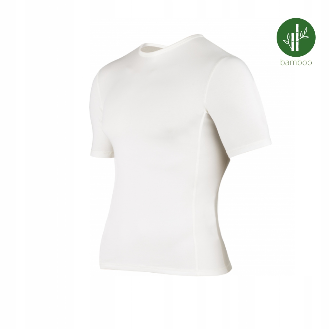 T-shirt męski termiczny bambus MERINO WOOL XL Rękaw krótki rękaw