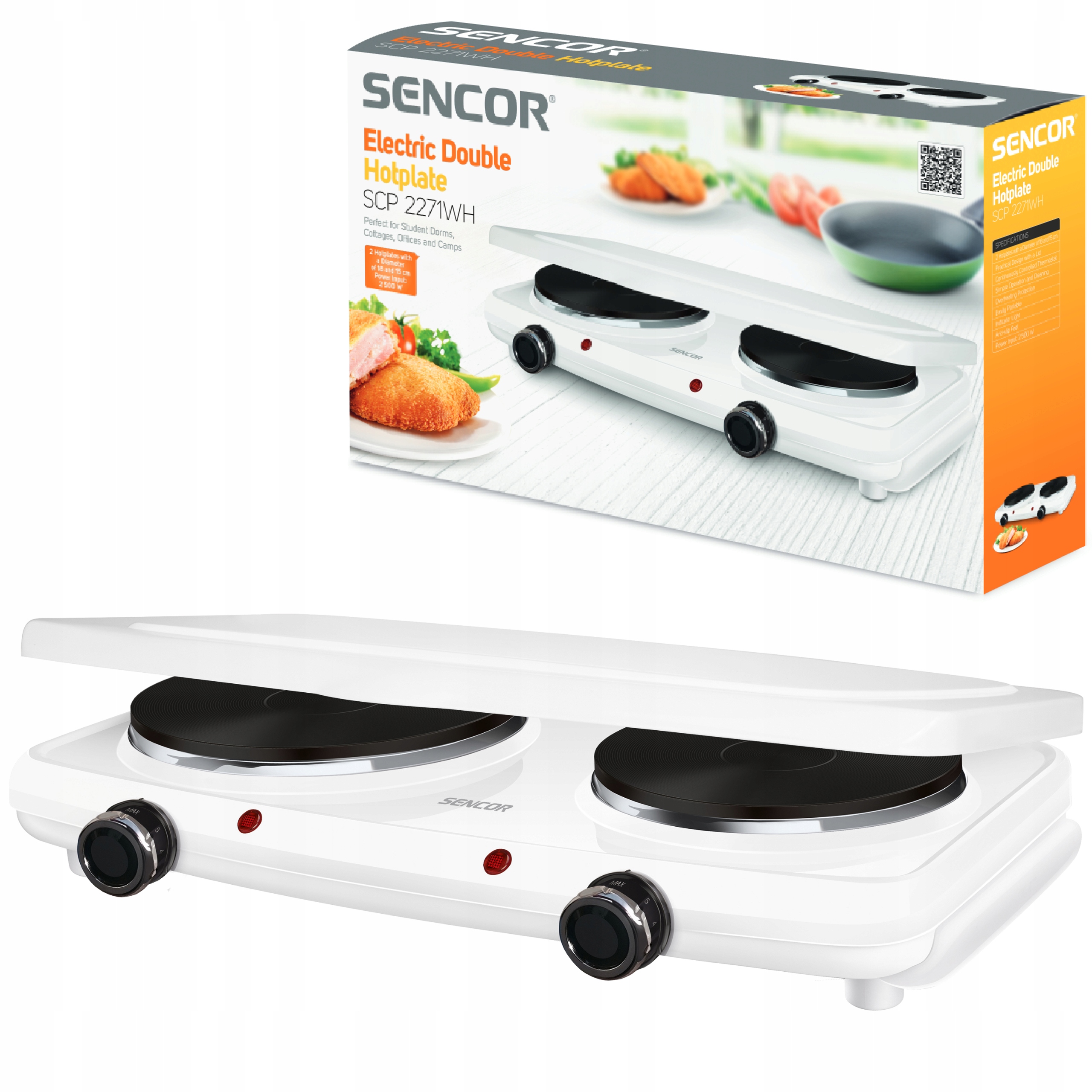 Kuchenka Elektryczna Sencor Scp 2271WH-EUE4 2500W