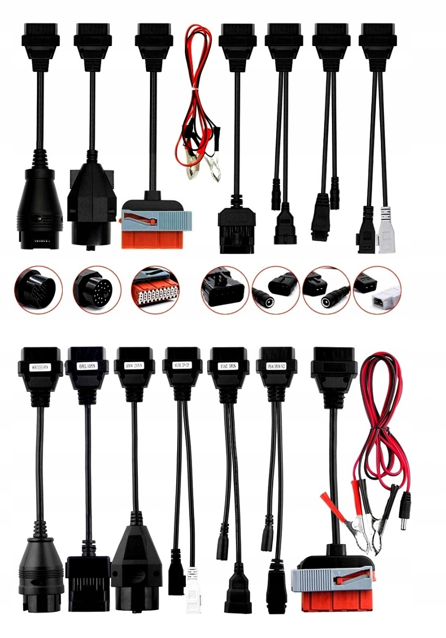 8 X Kabel OBD2 Obd Pro Osobní Automobily Multidiag Pro+ Tcs Wow