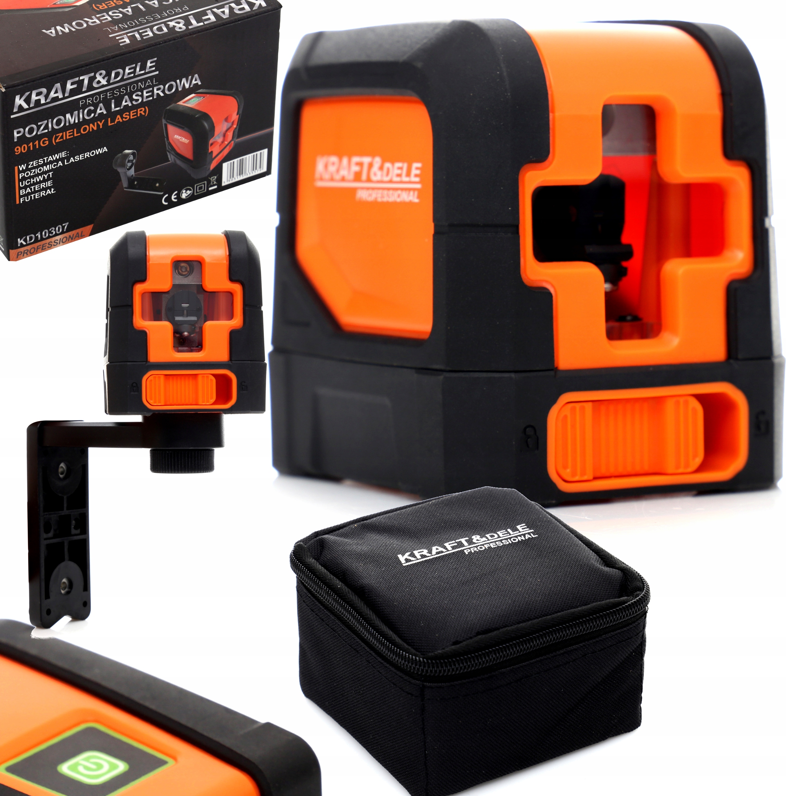 

Laser Krzyżowy Poziomica Laserowa 15M Etui Zielony