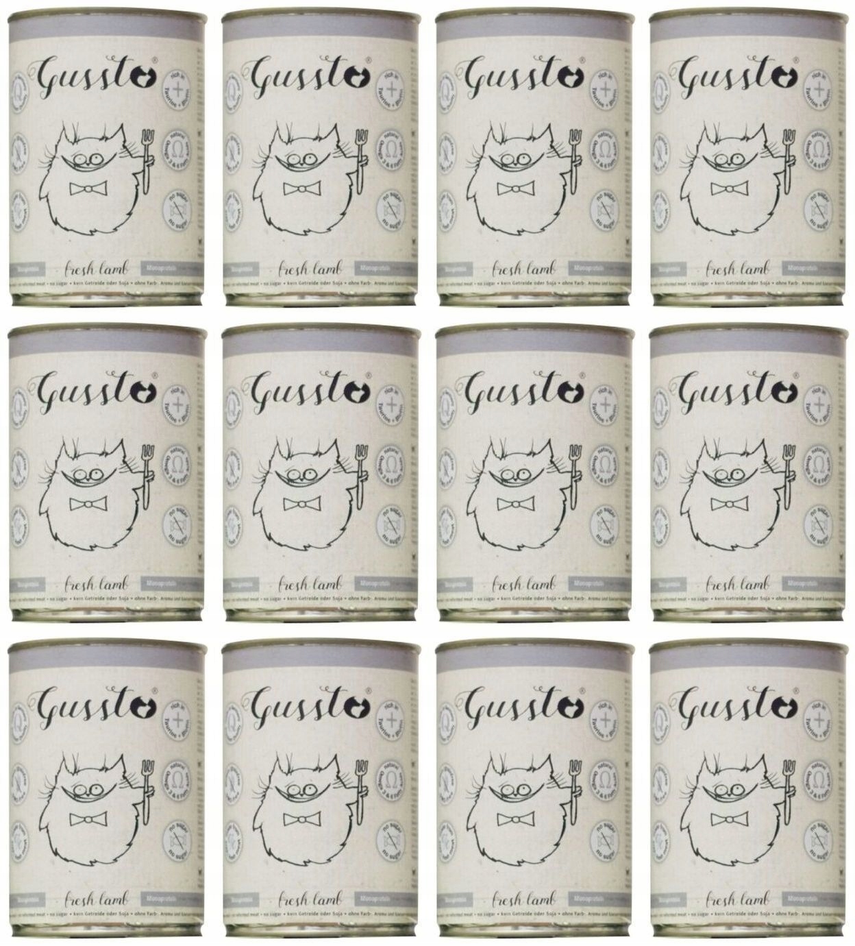 Gussto Cat Fresh Lamb 12 x 400 g