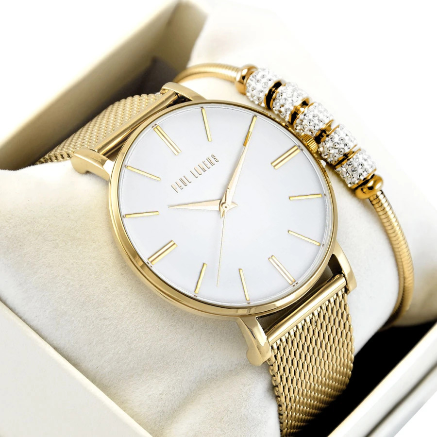 Dámské hodinky Paul Lorens Julie zlaté Náramek Komplet Na Dárek