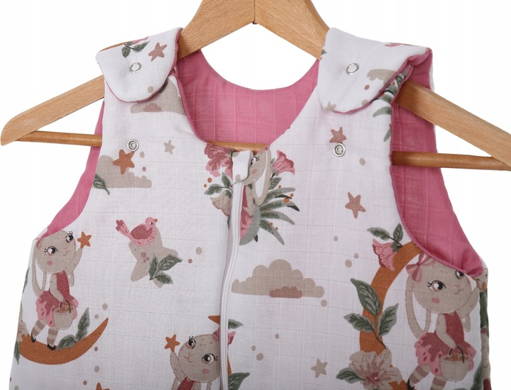 ŚPIWOREK MUŚLINOWY DO SPANIA NIEMOWLĘCY BAWEŁNA 100% BABYMAM Kod producenta 5903672172202