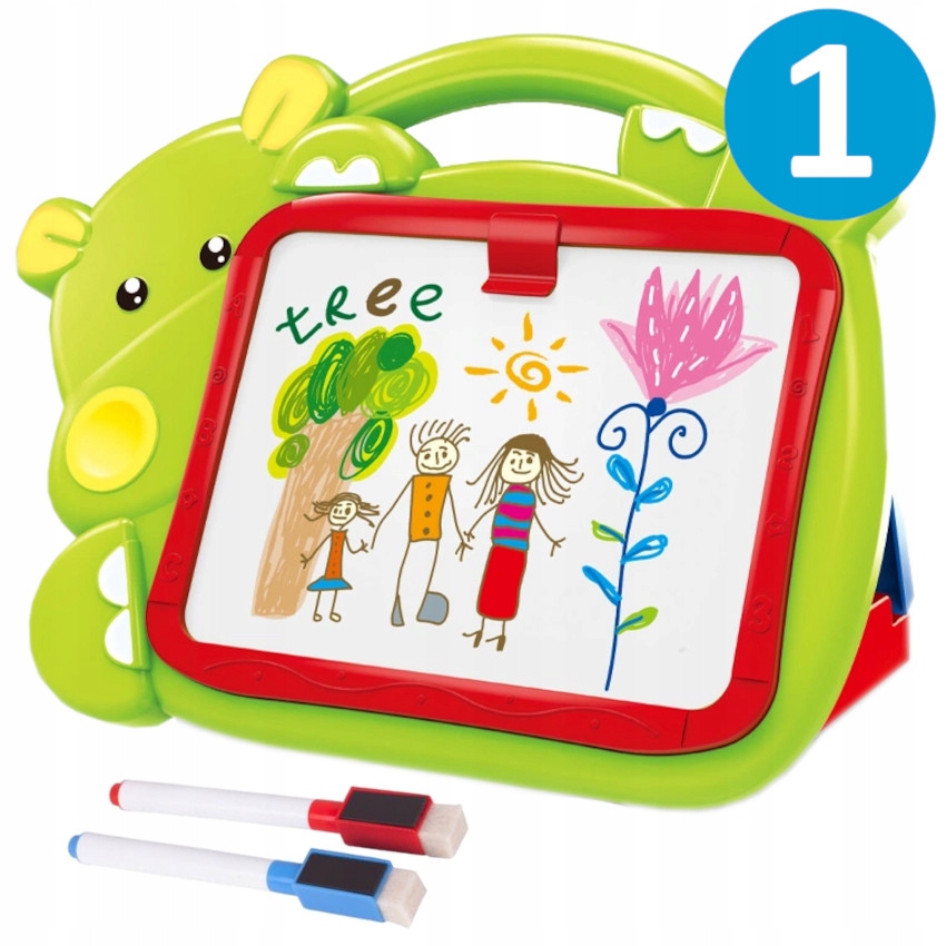 TABLICA suchościeralna KREDOWA dla dziecka DWUSTRONNA EDUKACYJNA rysowania Kod producenta Z770