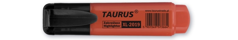 Zakreślacz Taurus XL-2019 czerwony textmarker