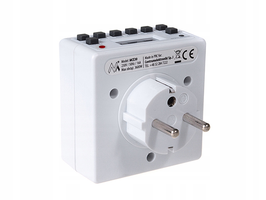 TIMER WYLACZNIK WLACZNIK CZASOWY PROGRAMATOR 3600W Model MCE-30