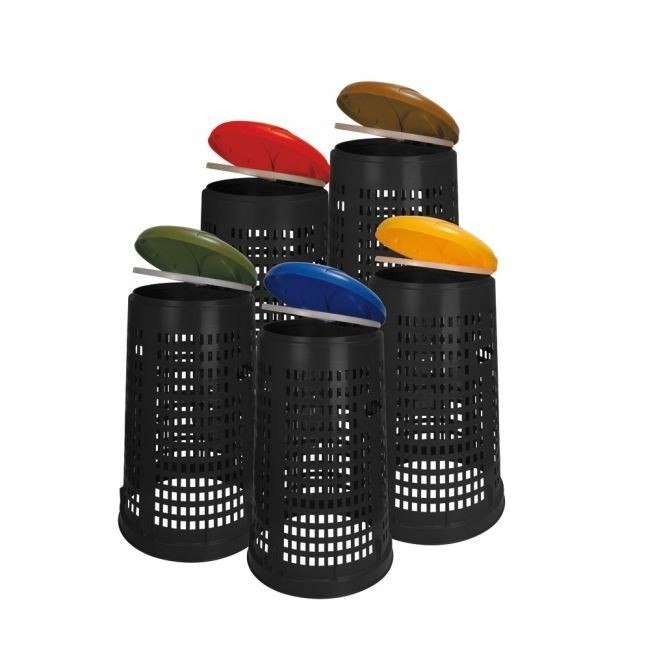 Levně Stojan Na Sáčky Ruff Černý, Víko Modré