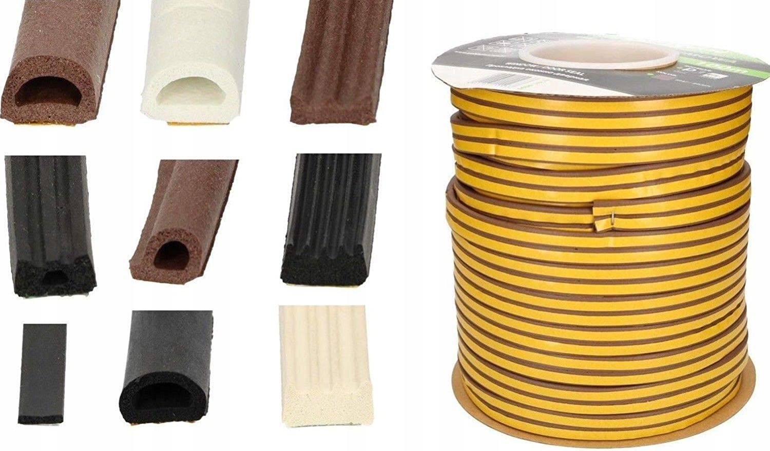 USZCZELKA SAMOPRZYLEPNA 9X7,5MM DRZWI OKIEN D 10M Marka Kotarbau