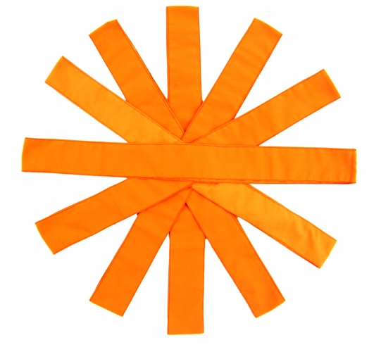 ZESTAW 6 szt SZARF SZKOLNYCH POMARAŃCZOWY