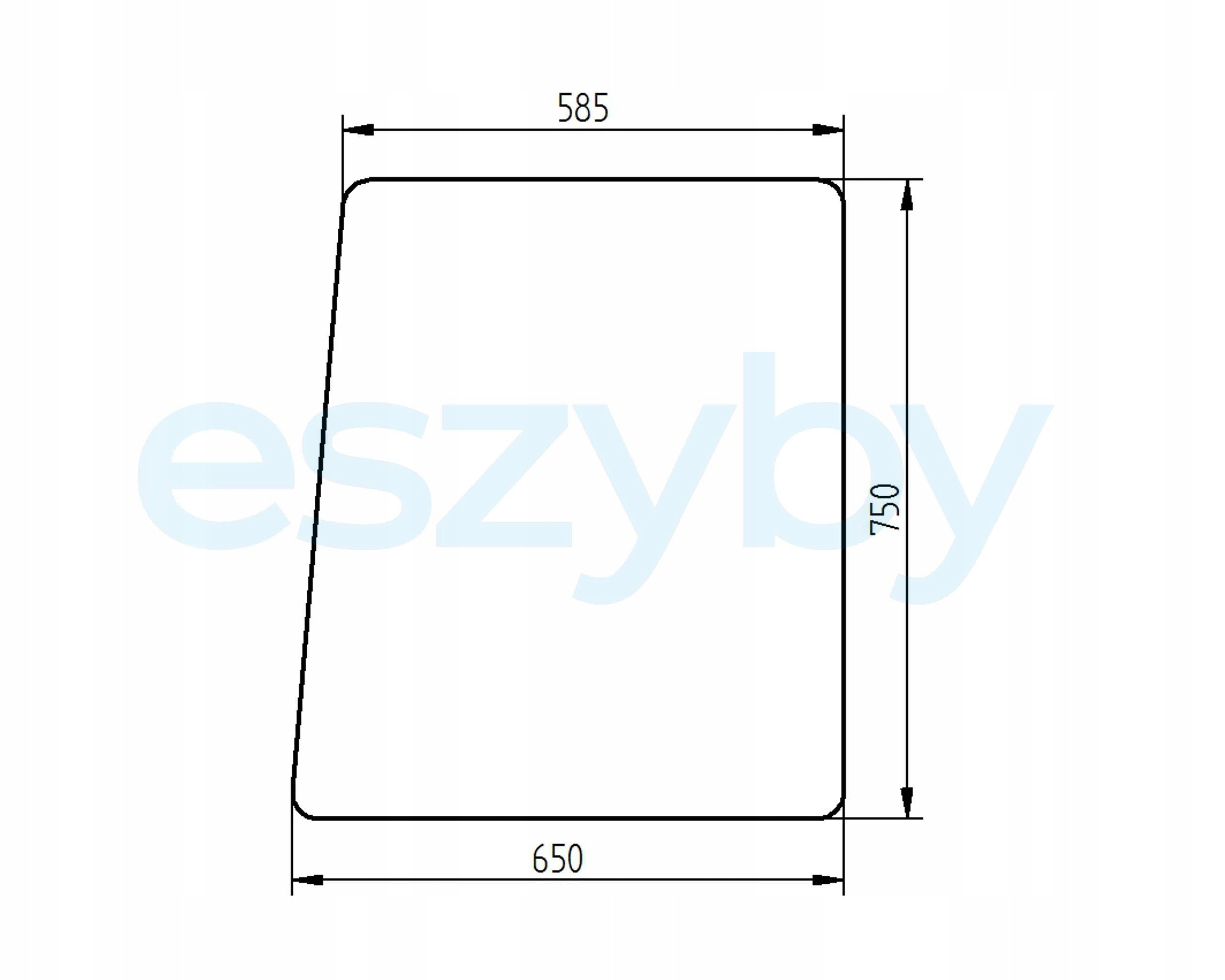 sklo teleskopický nakladač Manitou dveře horní