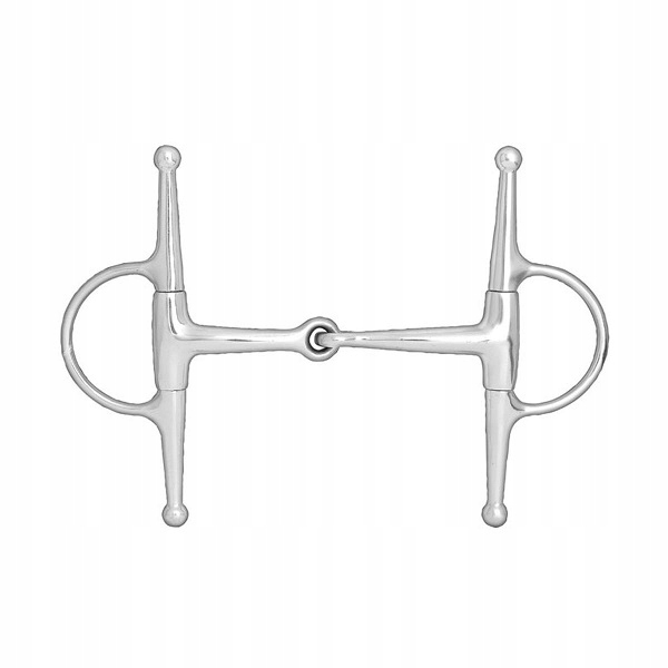 Wędzidło z wąsami pojedyńczo łamane 14,5cm