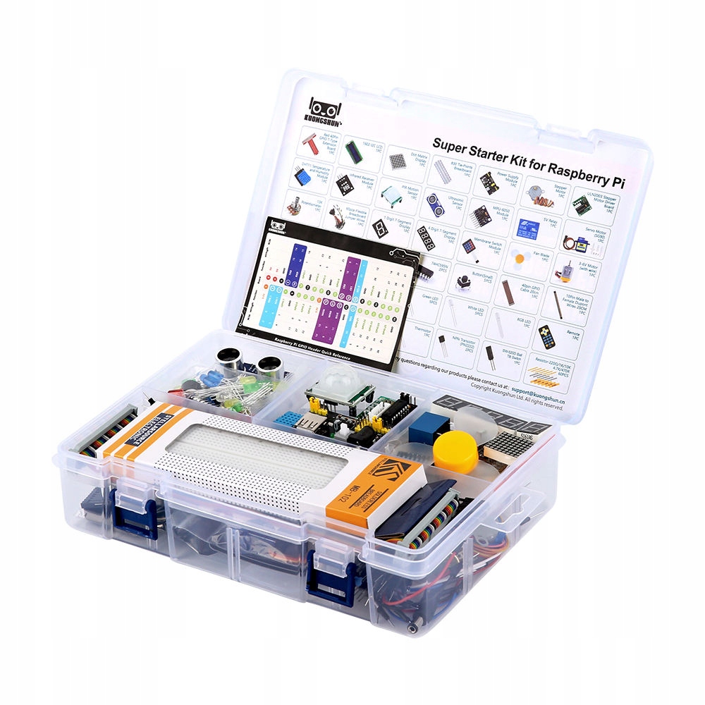 ProRock Raspberry Pi 5/4/3/Zero Starter Kit 171 Komponentów Gpio Sensory