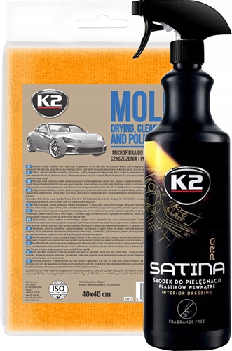 

K2 Satina Pro Kokpit Dressing 1L Moli Mikrofibra