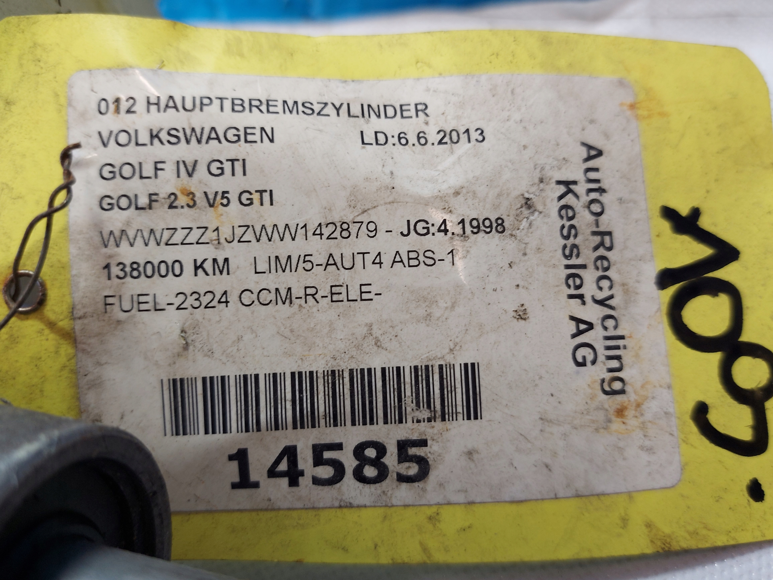 Servofreno GOLF IV GTI 2.3 V5 BOSCH 21027099
