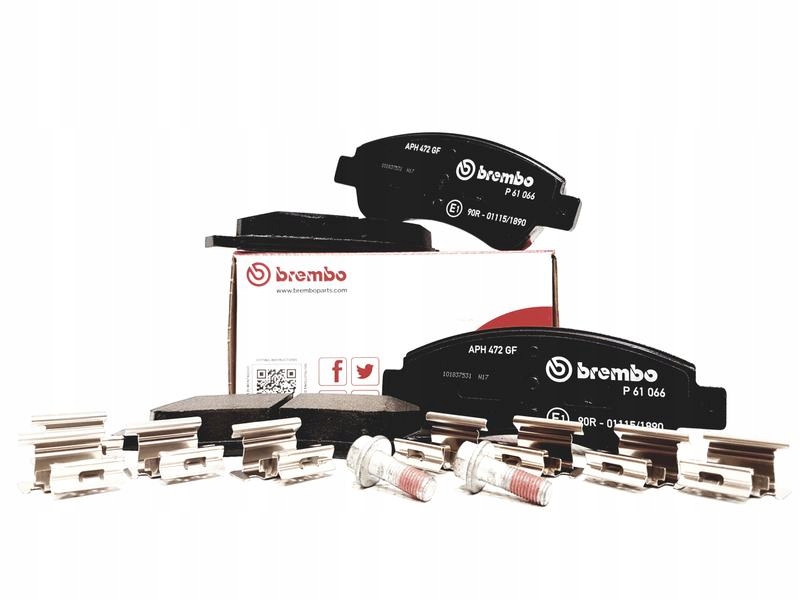 BREMBO KLOCKI PRZÓD PEUGEOT 206 207 307 PARNTER P 61 066 za 77,49 zł z