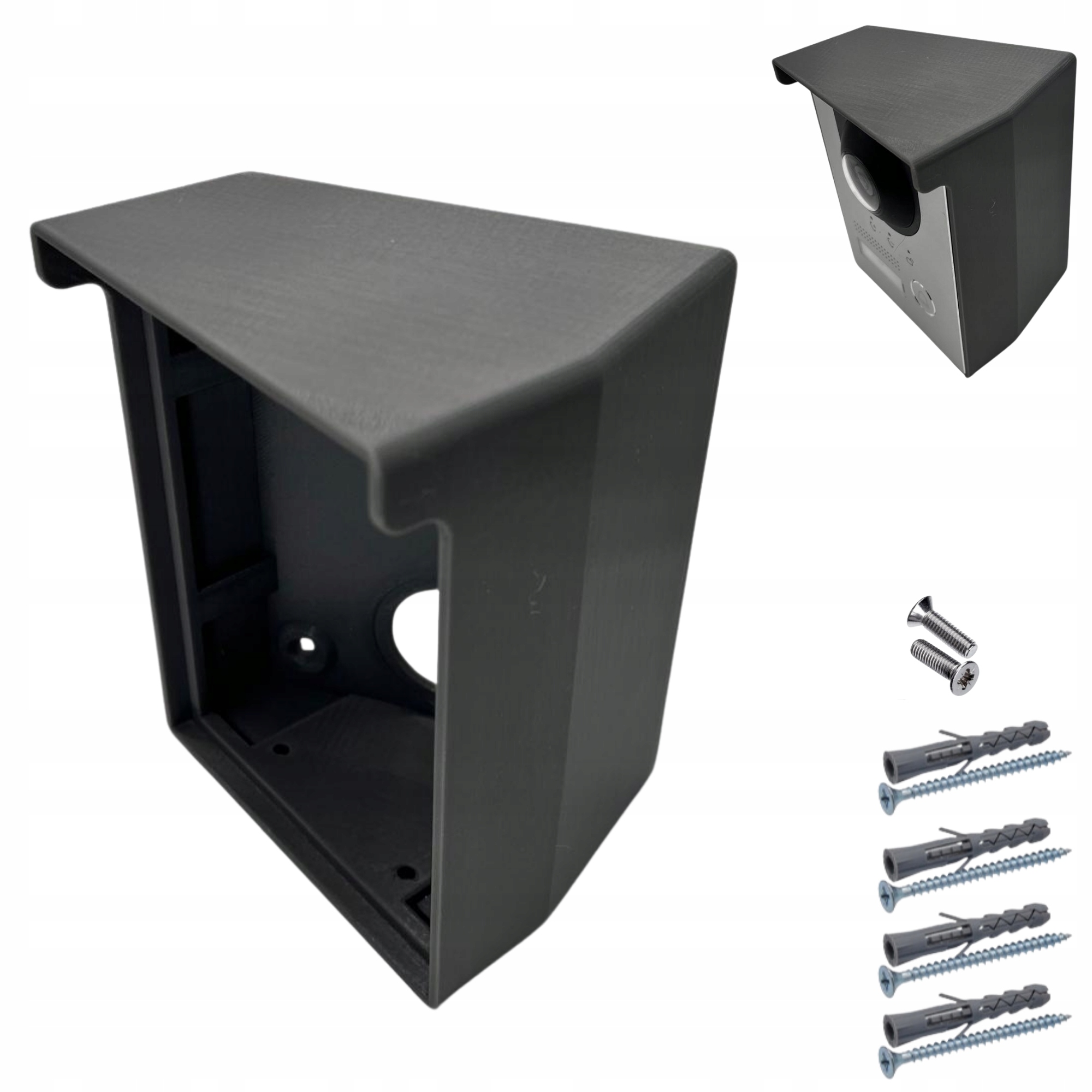 Adaptér pro montáž pod úhlem Videodomofon Dahua VTO2202F-P-S2 Pravý Šedý