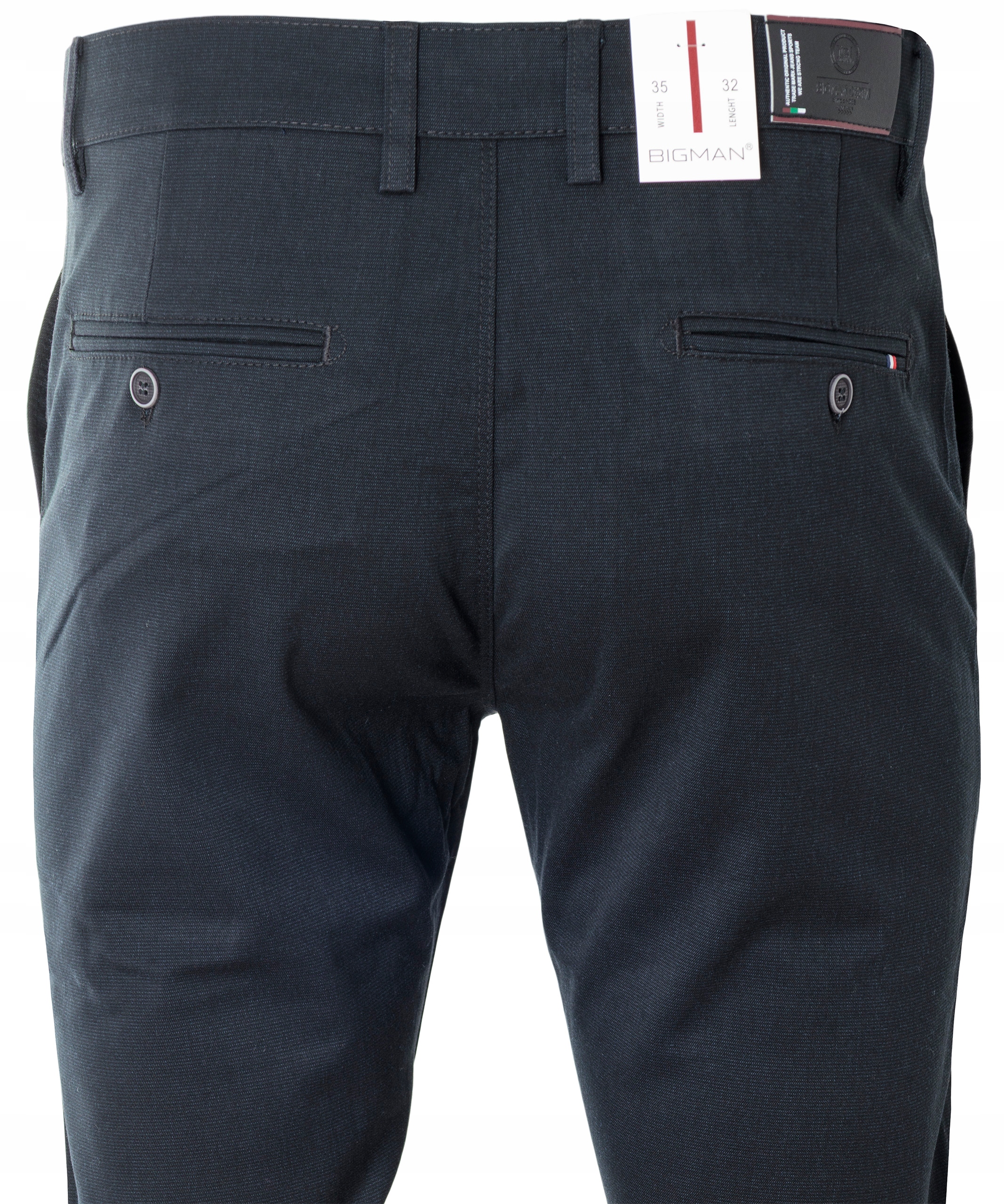 Spodnie Materiałowe Wizytowe Męskie Bawełniane Czarne W40