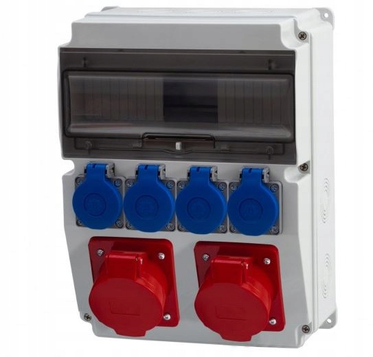 Stacionárny rozvádzač Caja 12-modový 16A 5p 32A 5p 4x230V F-elektro